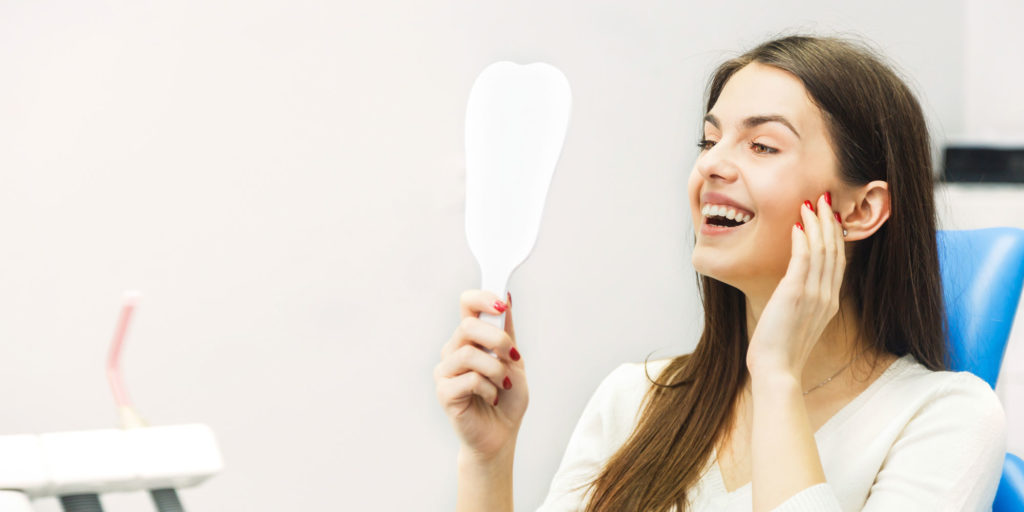 dental patient smiling