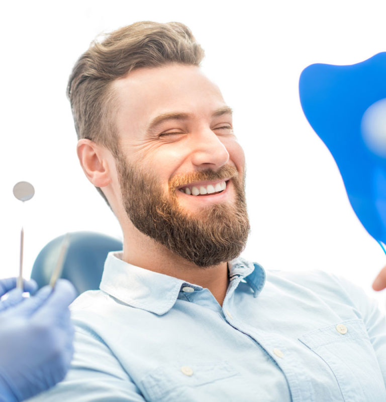 dental patient smiling