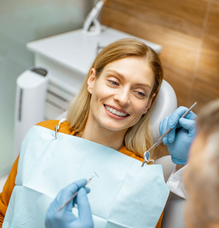 dental patient smiling
