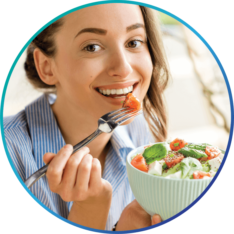 jaw surgery patient eating