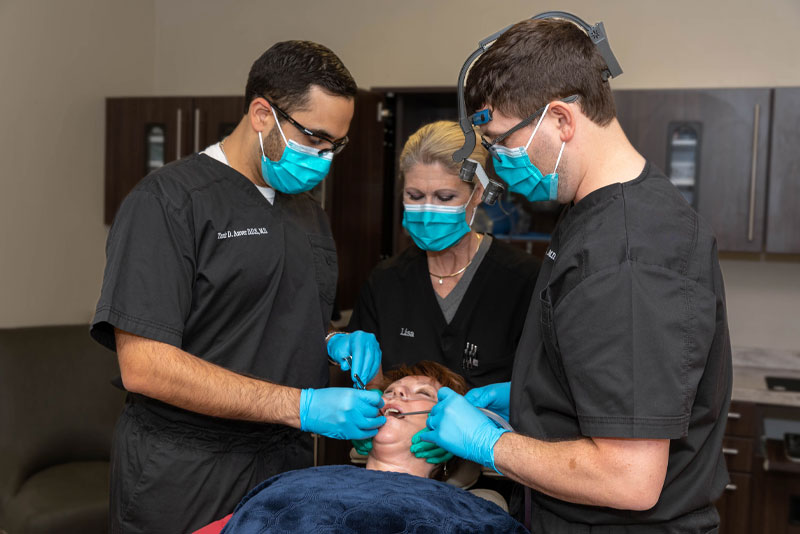 oral surgery patient under iv sedation