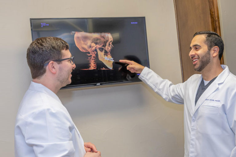 dr vickers and dr anver discussing corrective jaw srugery