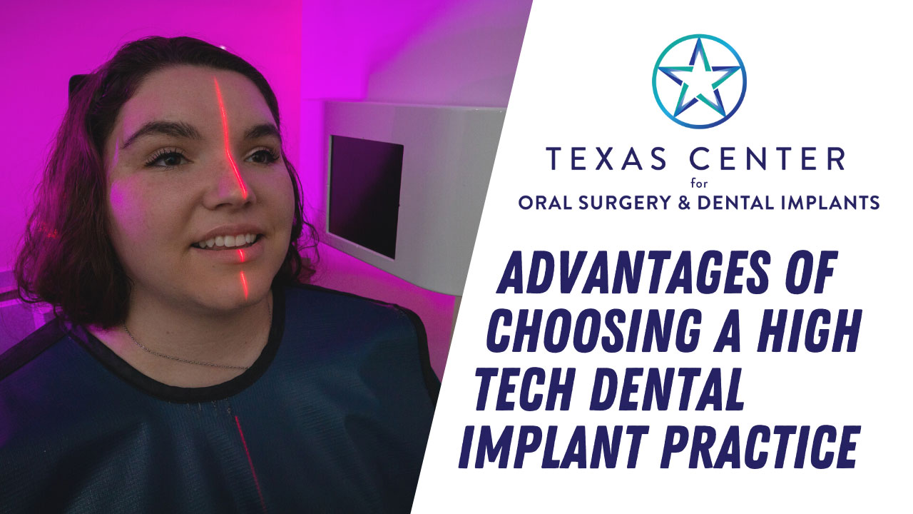 a dental implant patient getting a full mouth xray scan.