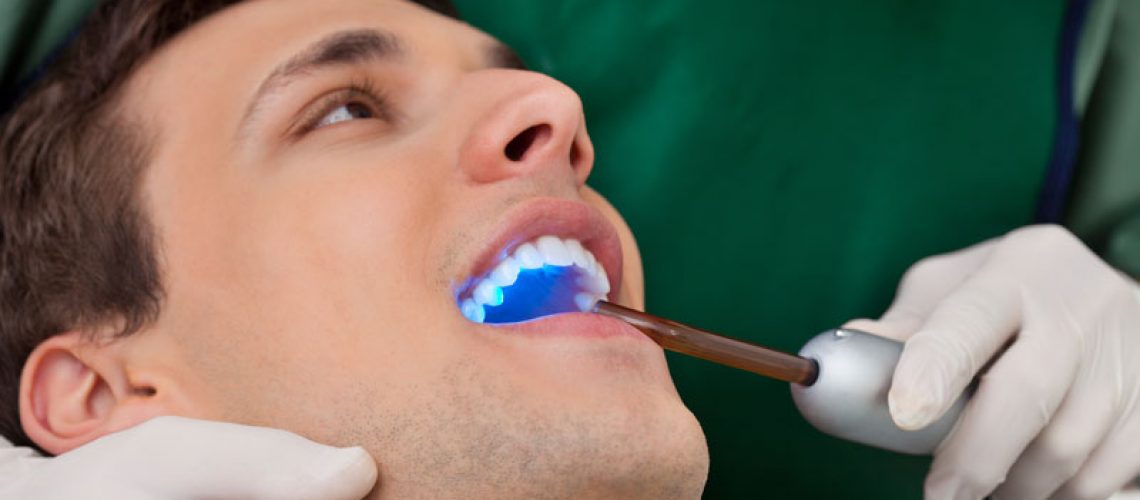 a dental patient being prepared for wisdom tooth removal.