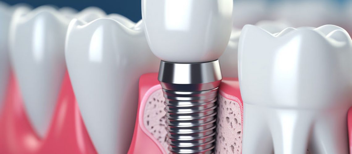 Generated photo of a dental implant.